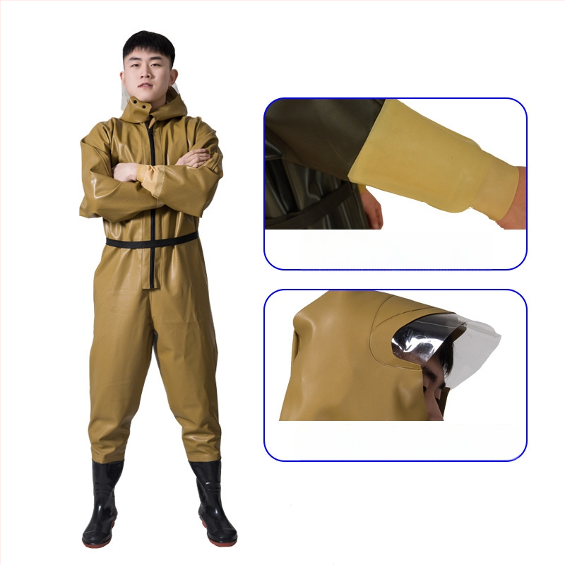 PVC viso kūno vandenių žvejybos kelnės, unisex, atsparios dėvėjimui ir vėjui