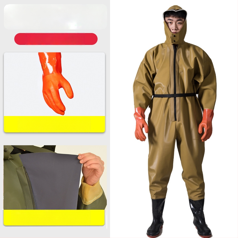 PVC viso kūno vandenių žvejybos kelnės, unisex, atsparios dėvėjimui ir vėjui