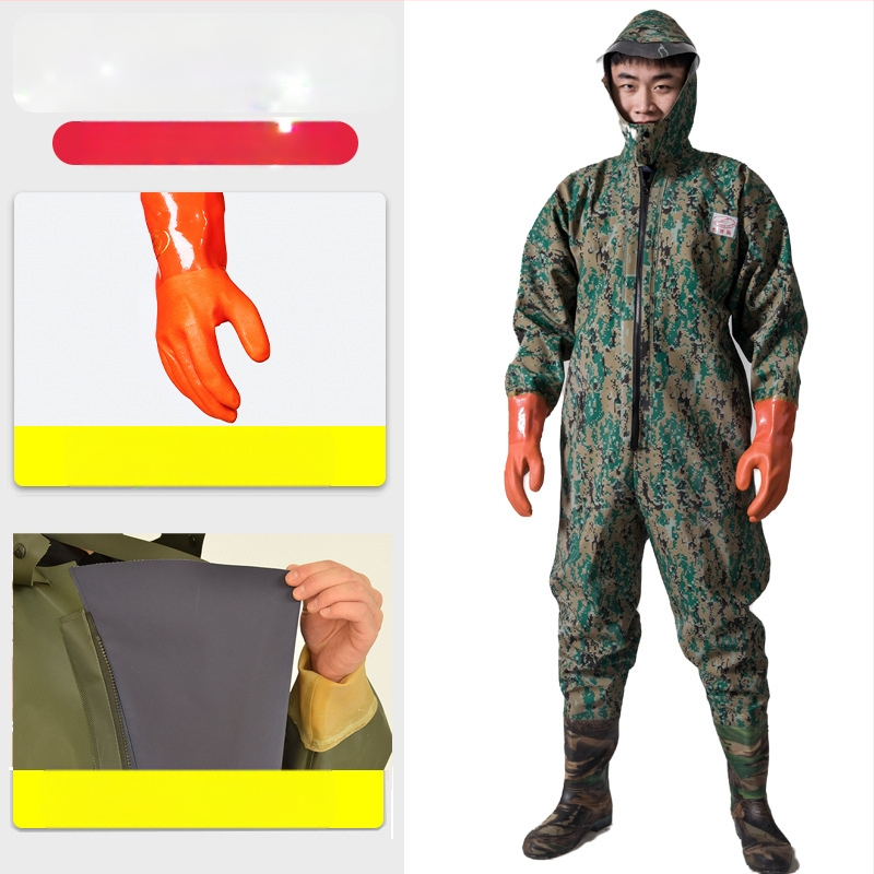 PVC viso kūno vandenių žvejybos kelnės, unisex, atsparios dėvėjimui ir vėjui