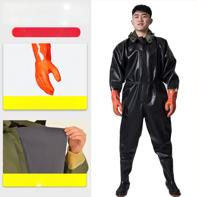 PVC viso kūno vandenių žvejybos kelnės, unisex, atsparios dėvėjimui ir vėjui