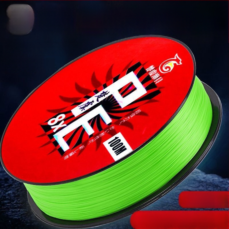 Pagrindinė žvejybos linija: 8-strand Dyneema; 4-strand PE pagrindinė linija; 12-strandinė ilgo metimo jūros linija