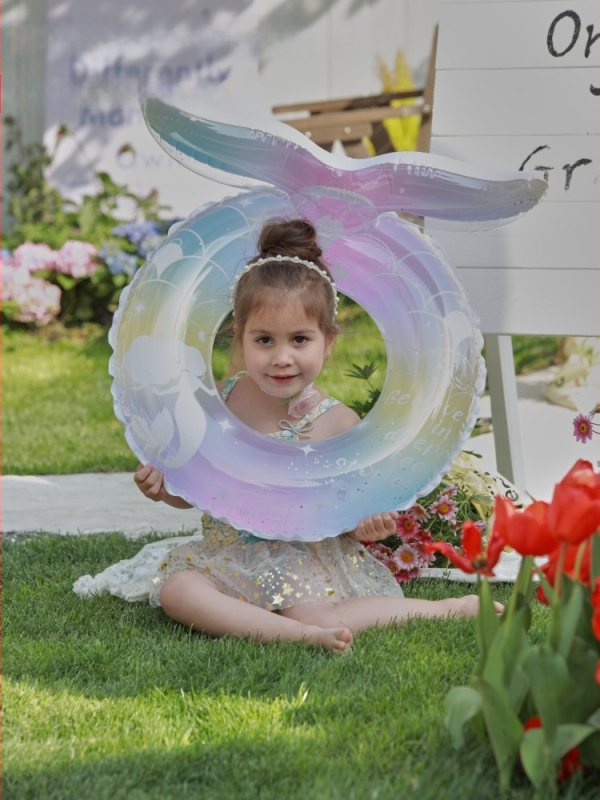 Baseina riņķis no videi draudzīga PVC, 0,2 mm biezums, piemērots baseinam, manuāla uzpūšana