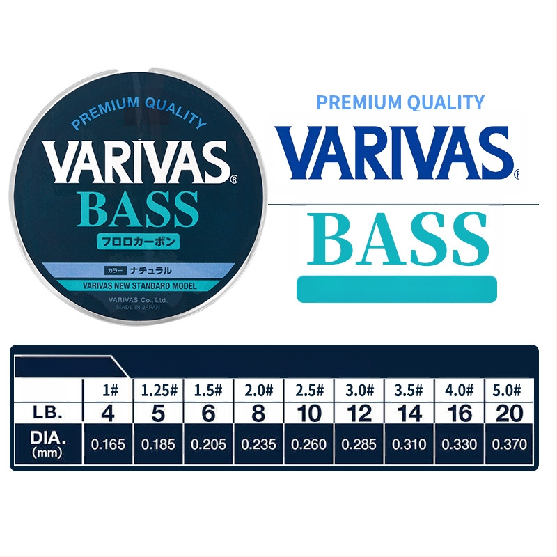 VARIVAS pagrindinė linija, anglies pluoštas, žvejybos linija