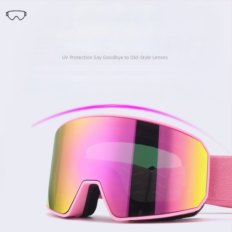 Slēpošanas brillēs kalnu kāpšanai ar divslāņa pret aizlogošanos, UV aizsardzība, saderīgas ar dioptriju lencēm