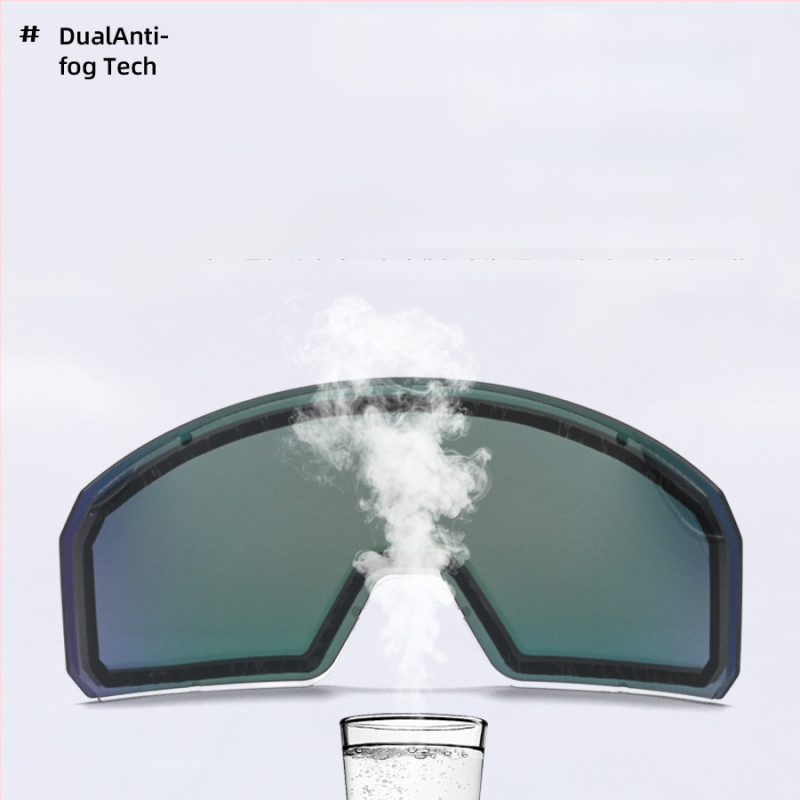 Slēpošanas brillēs kalnu kāpšanai ar divslāņa pret aizlogošanos, UV aizsardzība, saderīgas ar dioptriju lencēm