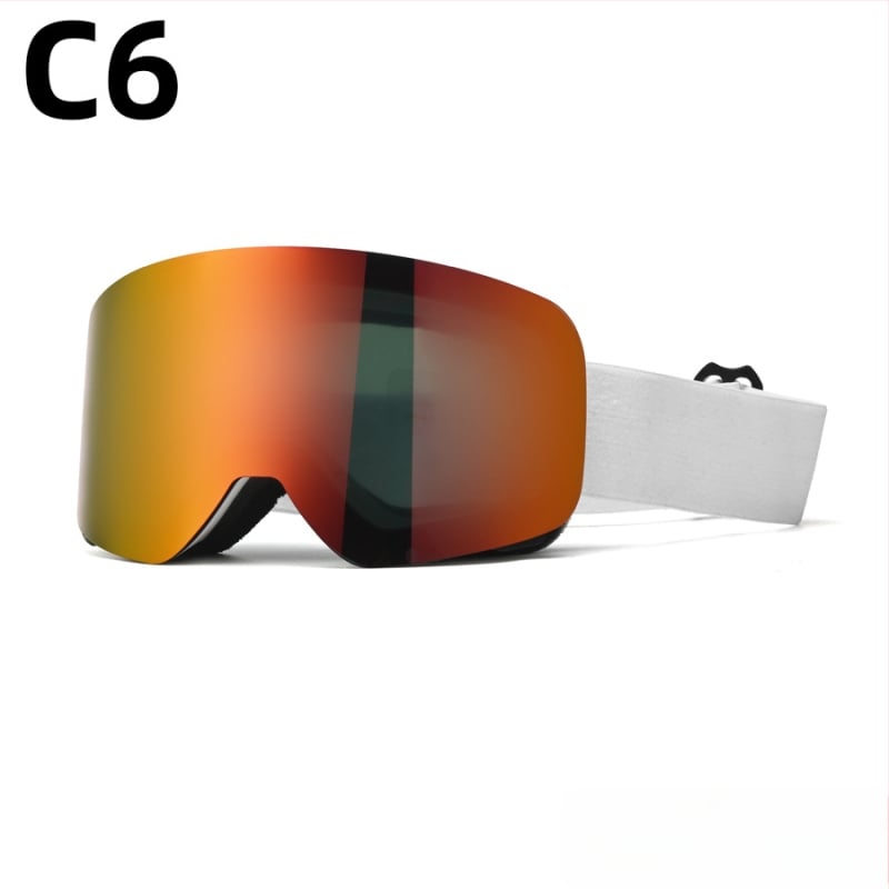 Pieaugušo slēpošanas briļļas - divslāņu konstrukcija, TPU/PC, pret miglu, pret vēju, acu aizsardzība