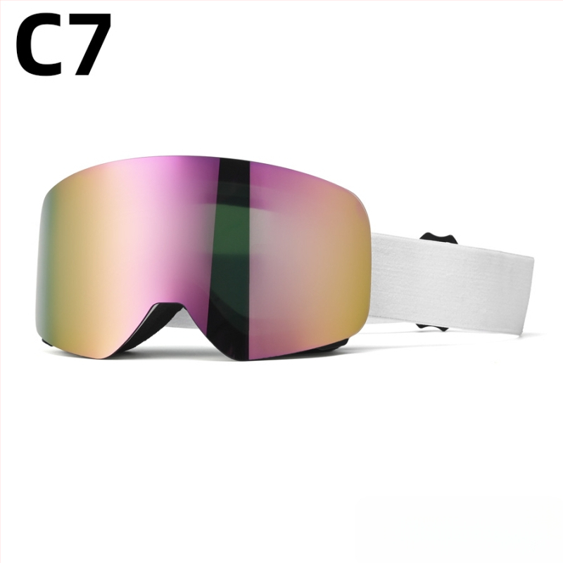 Pieaugušo slēpošanas briļļas - divslāņu konstrukcija, TPU/PC, pret miglu, pret vēju, acu aizsardzība