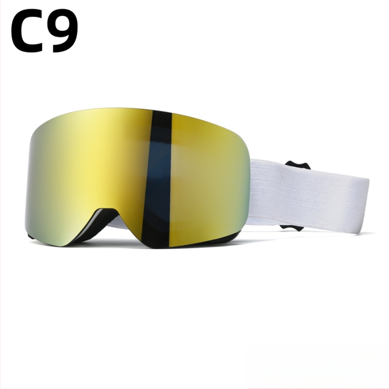 Pieaugušo slēpošanas briļļas - divslāņu konstrukcija, TPU/PC, pret miglu, pret vēju, acu aizsardzība