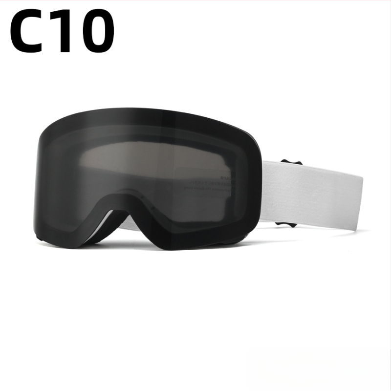 Pieaugušo slēpošanas briļļas - divslāņu konstrukcija, TPU/PC, pret miglu, pret vēju, acu aizsardzība