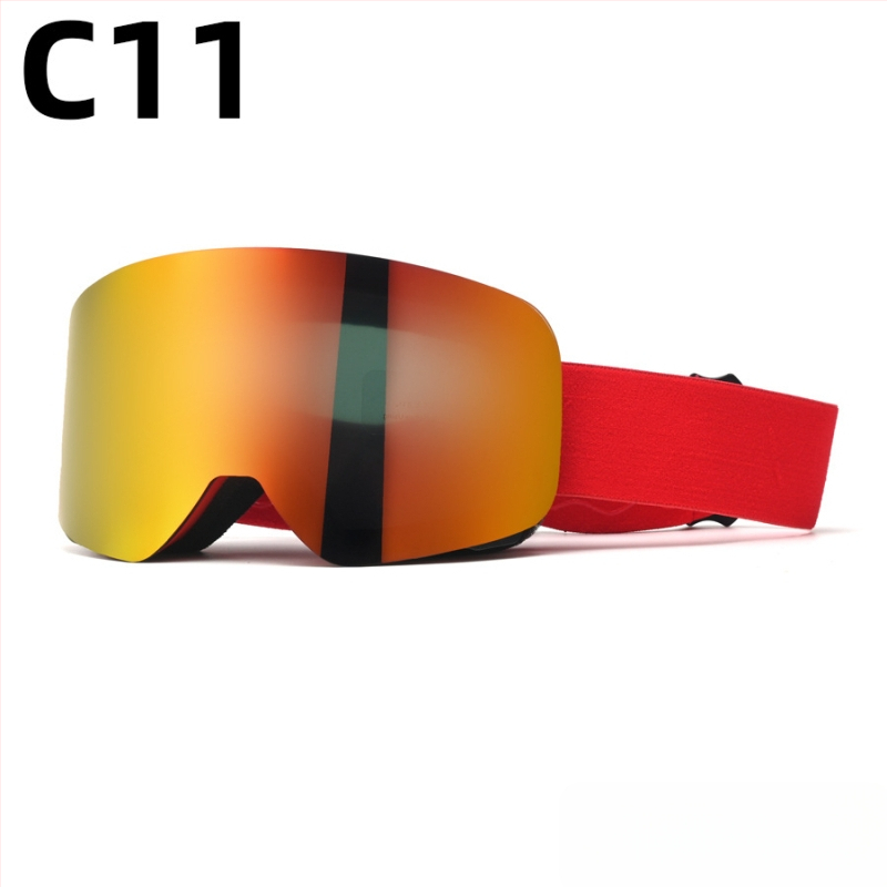 Pieaugušo slēpošanas briļļas - divslāņu konstrukcija, TPU/PC, pret miglu, pret vēju, acu aizsardzība