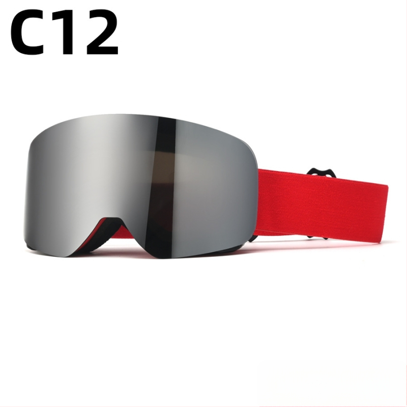 Pieaugušo slēpošanas briļļas - divslāņu konstrukcija, TPU/PC, pret miglu, pret vēju, acu aizsardzība