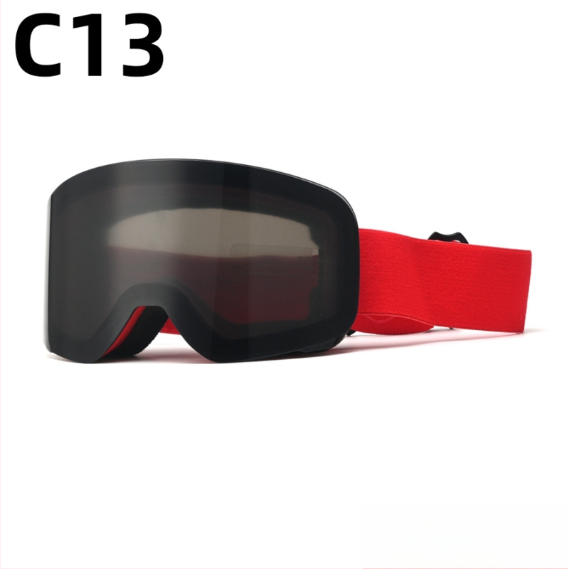 Pieaugušo slēpošanas briļļas - divslāņu konstrukcija, TPU/PC, pret miglu, pret vēju, acu aizsardzība