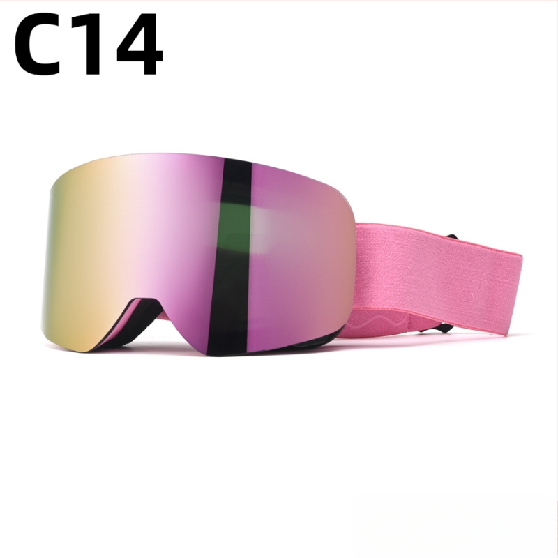 Pieaugušo slēpošanas briļļas - divslāņu konstrukcija, TPU/PC, pret miglu, pret vēju, acu aizsardzība