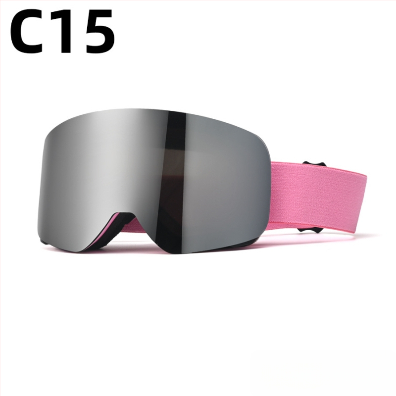 Pieaugušo slēpošanas briļļas - divslāņu konstrukcija, TPU/PC, pret miglu, pret vēju, acu aizsardzība