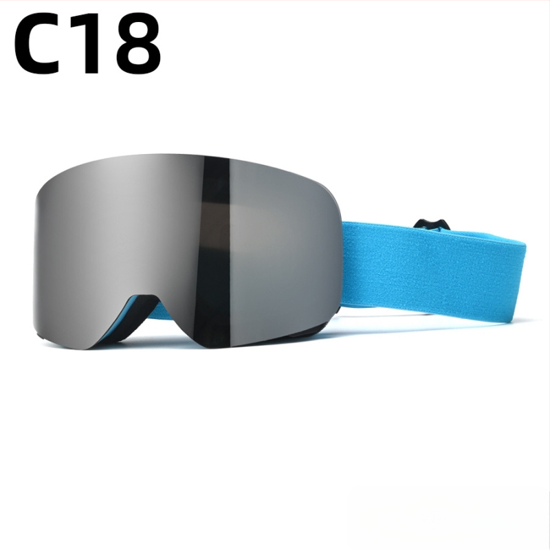 Pieaugušo slēpošanas briļļas - divslāņu konstrukcija, TPU/PC, pret miglu, pret vēju, acu aizsardzība