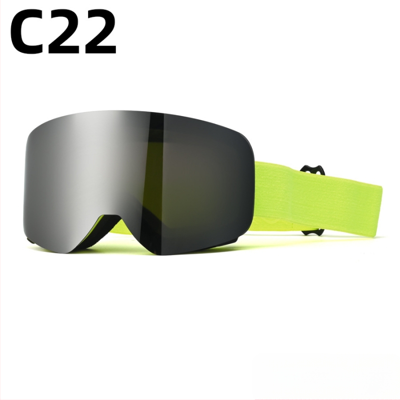 Pieaugušo slēpošanas briļļas - divslāņu konstrukcija, TPU/PC, pret miglu, pret vēju, acu aizsardzība