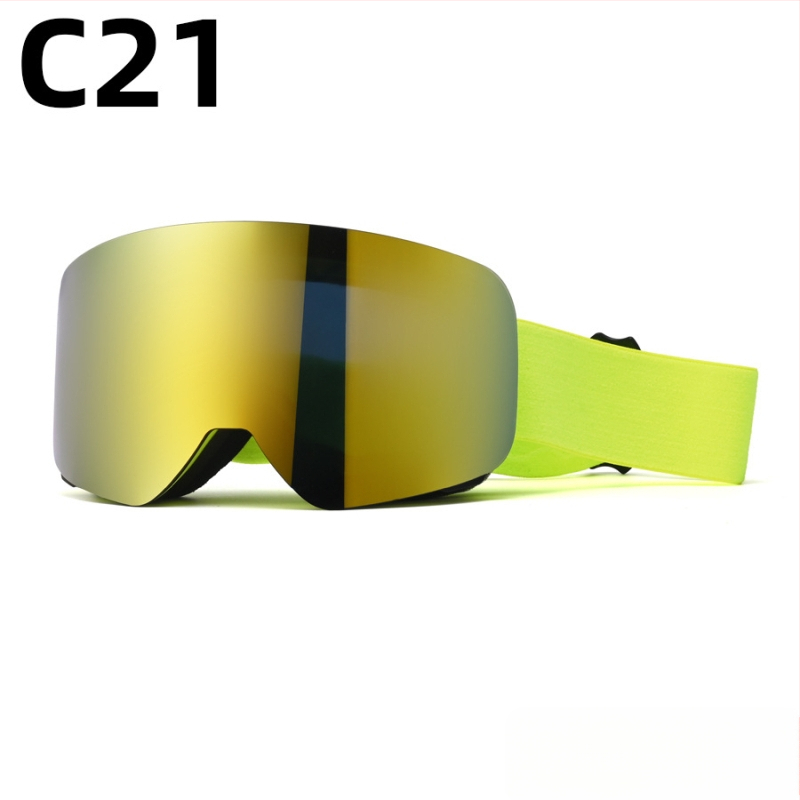 Pieaugušo slēpošanas briļļas - divslāņu konstrukcija, TPU/PC, pret miglu, pret vēju, acu aizsardzība