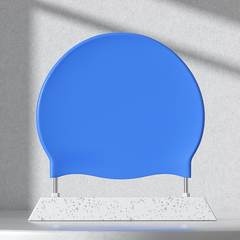 Youyou silikona peldēšanas cepure pieaugušajiem ar ausu aizsardzību – ūdensizturīga, vienkrāsaina