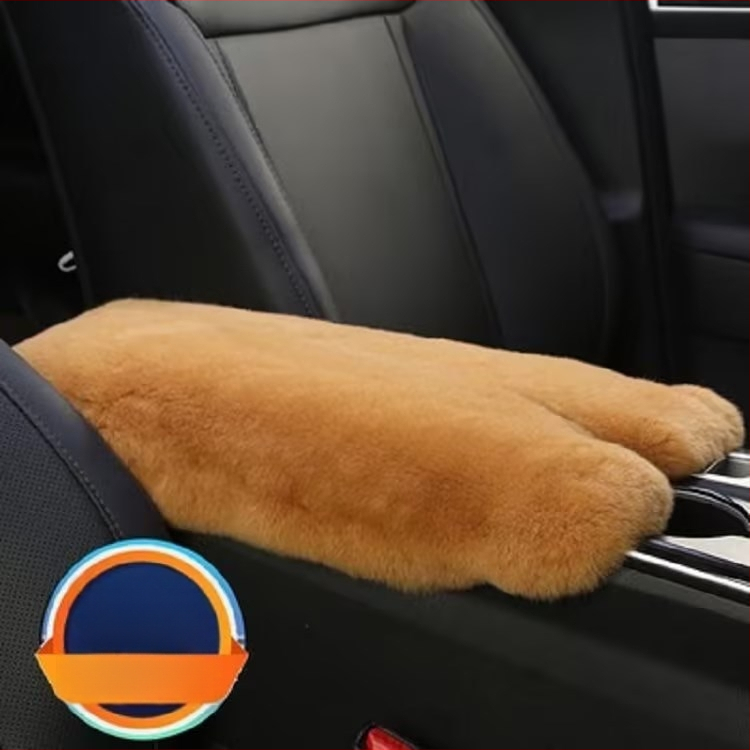 Automobilio rankos atramos odinė pagalvėlė — Rex triušio oda, šilta ir minkšta vidaus aksesuaras, Little Star prekės ženklas; universalus tinkamumas; apdorojimo pritaikymas; licencijuota privatų etiketė