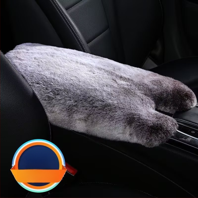 Automobilio rankos atramos odinė pagalvėlė — Rex triušio oda, šilta ir minkšta vidaus aksesuaras, Little Star prekės ženklas; universalus tinkamumas; apdorojimo pritaikymas; licencijuota privatų etiketė