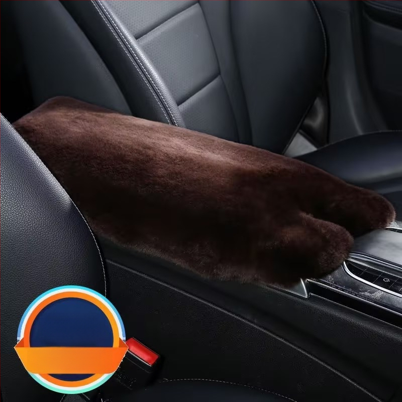 Automobilio rankos atramos odinė pagalvėlė — Rex triušio oda, šilta ir minkšta vidaus aksesuaras, Little Star prekės ženklas; universalus tinkamumas; apdorojimo pritaikymas; licencijuota privatų etiketė