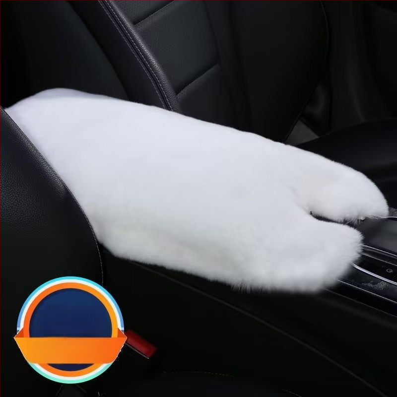 Automobilio rankos atramos odinė pagalvėlė — Rex triušio oda, šilta ir minkšta vidaus aksesuaras, Little Star prekės ženklas; universalus tinkamumas; apdorojimo pritaikymas; licencijuota privatų etiketė