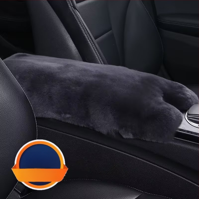 Automobilio rankos atramos odinė pagalvėlė — Rex triušio oda, šilta ir minkšta vidaus aksesuaras, Little Star prekės ženklas; universalus tinkamumas; apdorojimo pritaikymas; licencijuota privatų etiketė