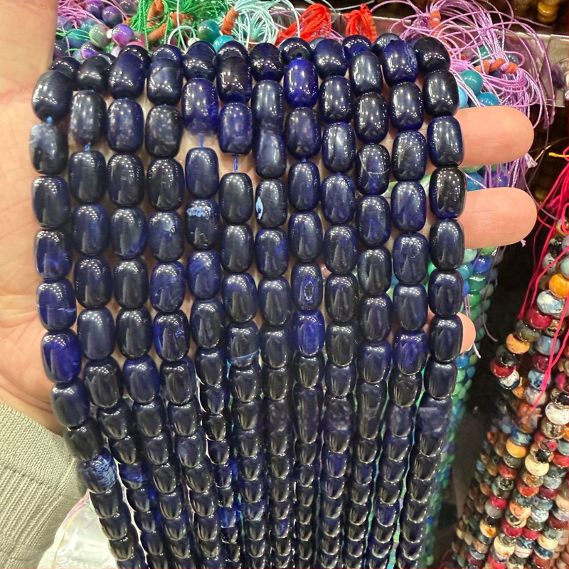 Χάντρες βαρέλι από φυσικό αχάτη με μοτίβο δράκο, ραγισμένη υφή, χειροκίνητη κοπή — εξαρτήματα DIY κοσμήματα