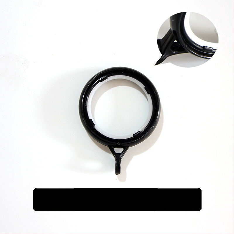 Užuolaidų žiedas su storesniu apvaliu dizainu ir pakabos žiedu, plastikinis kabliukas | Prekės ženklas: Other | Be pritaikymo