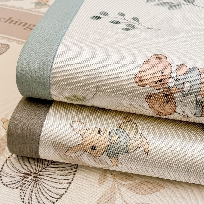 RUIDAN A klasės Ledinio šilko + Rotango kilimėlių rinkinys, sulankstomas Cartoon stilius, Spausdinta audinys, Skalbiama mašinoje