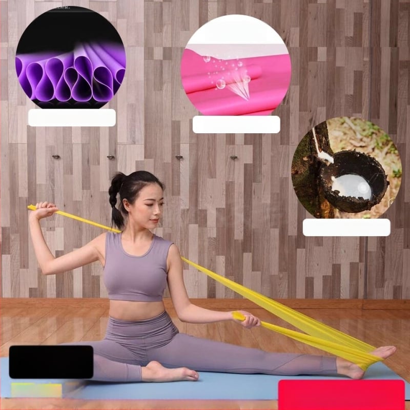 Jogos atsparos juosta pečių ir klubų tempimui, natūralus lateksas, prekių ženklas aibi