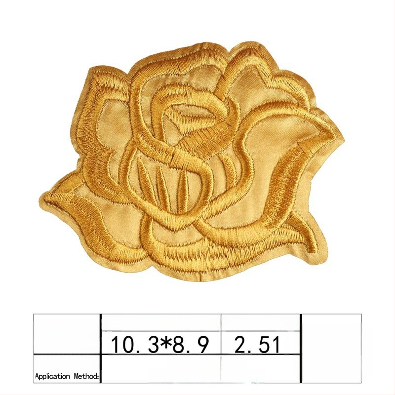 Binyan Rozes Zīmējuma Aplikācijas no Auduma Gultas Veļai un Galda Klājumam – Tekstila Aplikācijas Dziļu Remonts