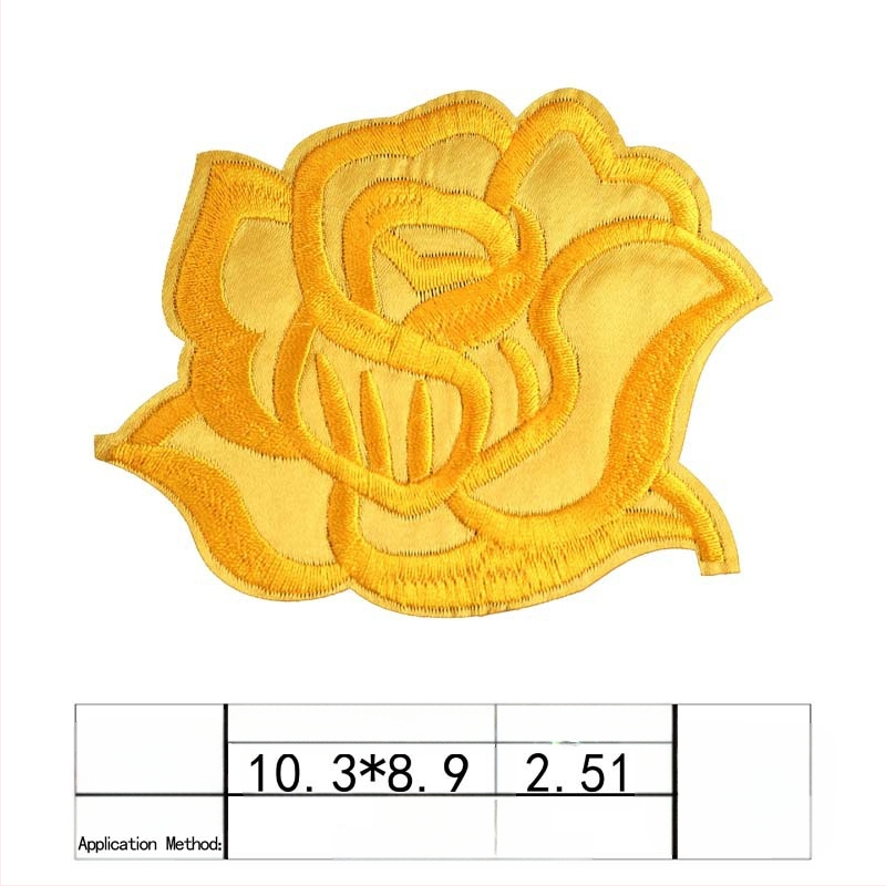 Binyan Rozes Zīmējuma Aplikācijas no Auduma Gultas Veļai un Galda Klājumam – Tekstila Aplikācijas Dziļu Remonts