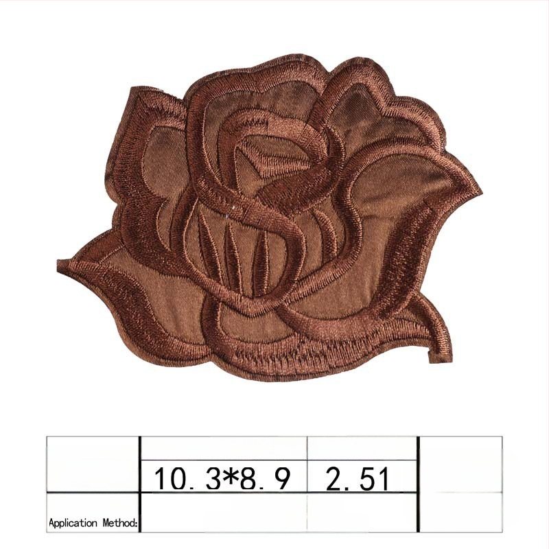 Binyan Rozes Zīmējuma Aplikācijas no Auduma Gultas Veļai un Galda Klājumam – Tekstila Aplikācijas Dziļu Remonts