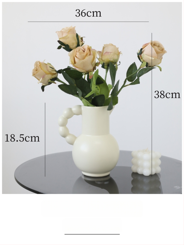 Τεχνητό λουλούδι μαργαρίτα από μεταξωτό ύφασμα για οικιακή διακόσμηση (σαλόνι, τραπεζαρία, έπιπλο τηλεόρασης)