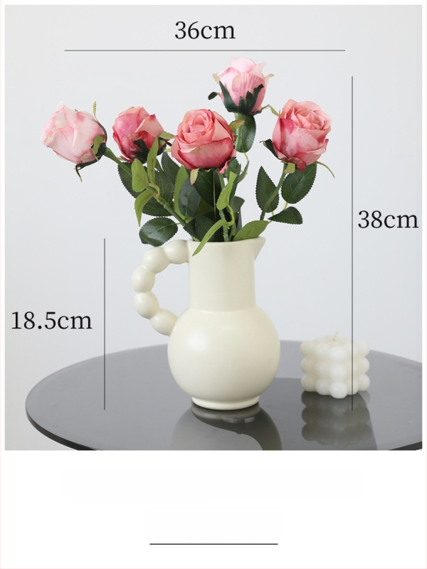 Τεχνητό λουλούδι μαργαρίτα από μεταξωτό ύφασμα για οικιακή διακόσμηση (σαλόνι, τραπεζαρία, έπιπλο τηλεόρασης)