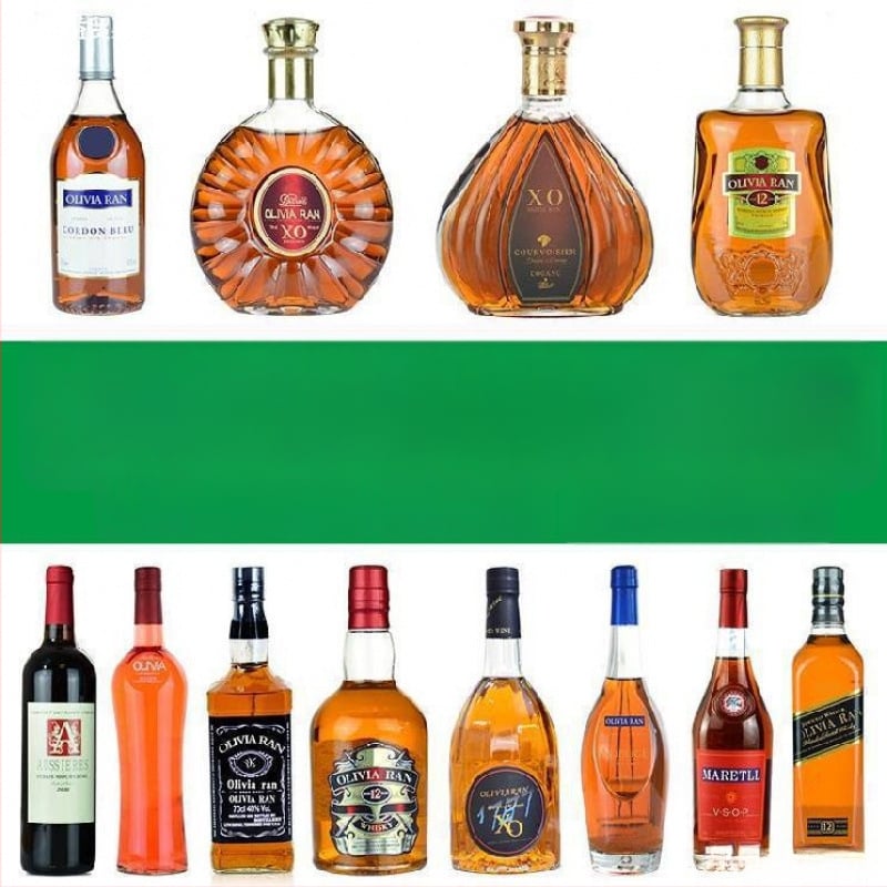 Διακοσμητικό φιάλης κρασιού για μπαρ - πλαστικό και ρητίνη, οικιακή διακόσμηση σε αμερικανικό στυλ, κωδικός aWpRi64s