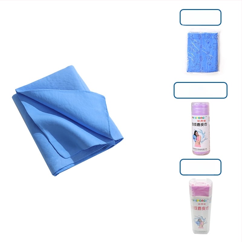 Πετσέτα στεγνώματος μαλλιών με συνθετικό δέρμα ελαφιού – γρήγορο στέγνωμα, υψηλή απορρόφηση, 10 νήματα, εκτύπωση, βάρος κάτω από 30 g