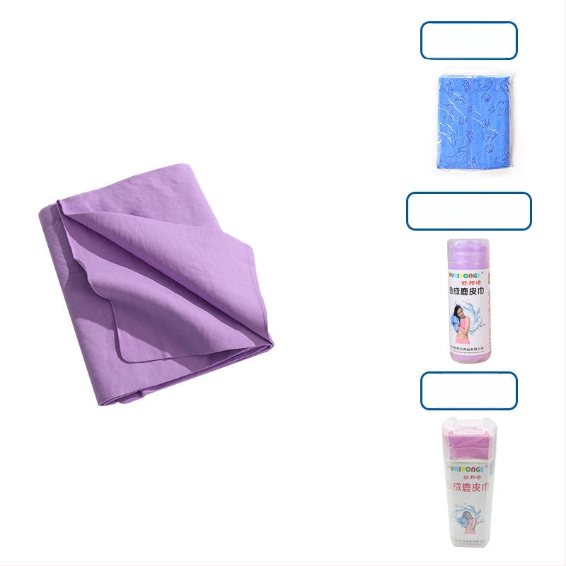 Πετσέτα στεγνώματος μαλλιών με συνθετικό δέρμα ελαφιού – γρήγορο στέγνωμα, υψηλή απορρόφηση, 10 νήματα, εκτύπωση, βάρος κάτω από 30 g