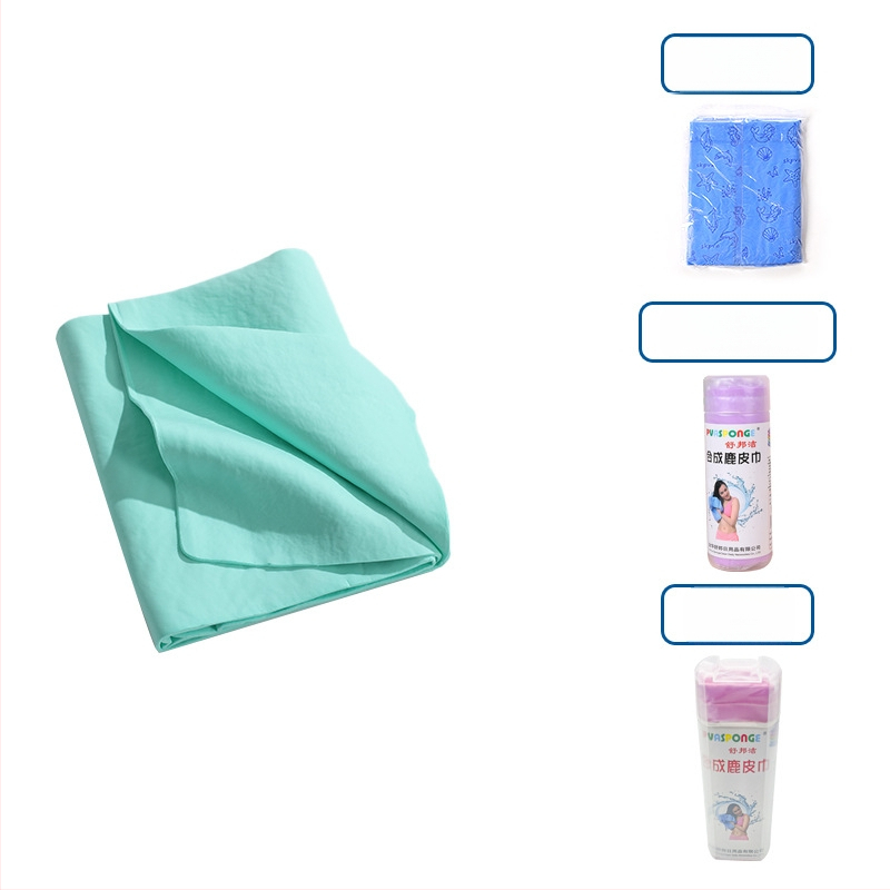 Πετσέτα στεγνώματος μαλλιών με συνθετικό δέρμα ελαφιού – γρήγορο στέγνωμα, υψηλή απορρόφηση, 10 νήματα, εκτύπωση, βάρος κάτω από 30 g