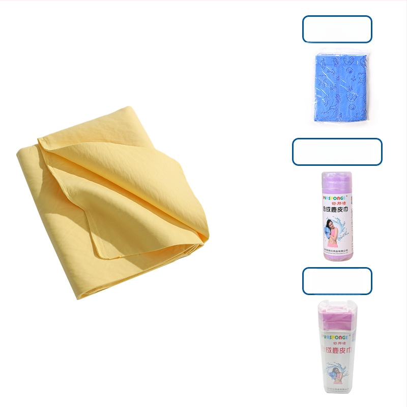 Πετσέτα στεγνώματος μαλλιών με συνθετικό δέρμα ελαφιού – γρήγορο στέγνωμα, υψηλή απορρόφηση, 10 νήματα, εκτύπωση, βάρος κάτω από 30 g