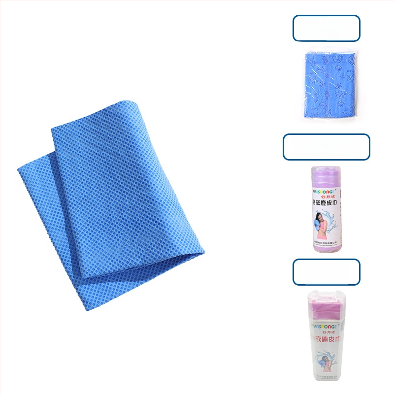 Πετσέτα στεγνώματος μαλλιών με συνθετικό δέρμα ελαφιού – γρήγορο στέγνωμα, υψηλή απορρόφηση, 10 νήματα, εκτύπωση, βάρος κάτω από 30 g