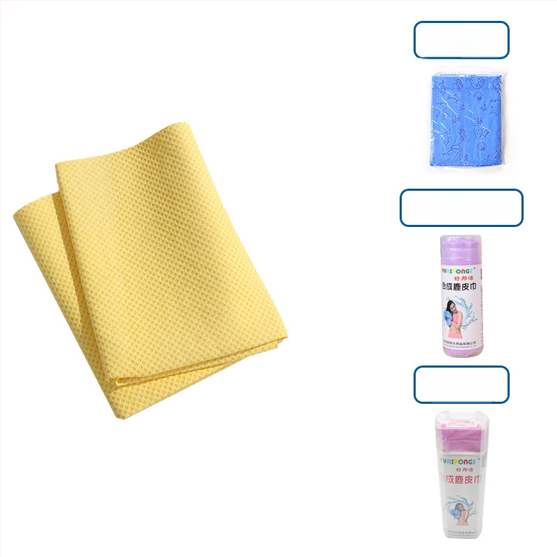 Πετσέτα στεγνώματος μαλλιών με συνθετικό δέρμα ελαφιού – γρήγορο στέγνωμα, υψηλή απορρόφηση, 10 νήματα, εκτύπωση, βάρος κάτω από 30 g