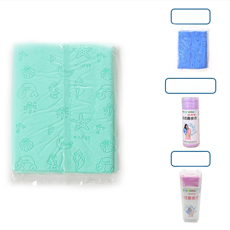 Πετσέτα στεγνώματος μαλλιών με συνθετικό δέρμα ελαφιού – γρήγορο στέγνωμα, υψηλή απορρόφηση, 10 νήματα, εκτύπωση, βάρος κάτω από 30 g