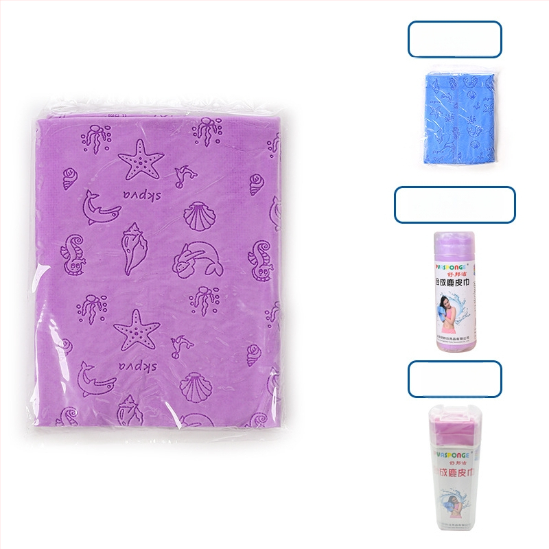 Πετσέτα στεγνώματος μαλλιών με συνθετικό δέρμα ελαφιού – γρήγορο στέγνωμα, υψηλή απορρόφηση, 10 νήματα, εκτύπωση, βάρος κάτω από 30 g