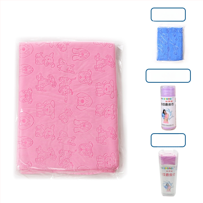 Πετσέτα στεγνώματος μαλλιών με συνθετικό δέρμα ελαφιού – γρήγορο στέγνωμα, υψηλή απορρόφηση, 10 νήματα, εκτύπωση, βάρος κάτω από 30 g