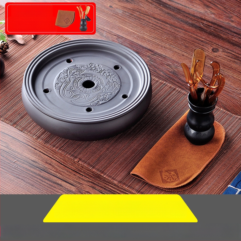 Δίσκος τσαγιού από κεραμικά, χειροποίητος, πρώτη κλάση ποιότητας, ρετρό στυλ, ελαφριά πολυτέλεια ρετρό