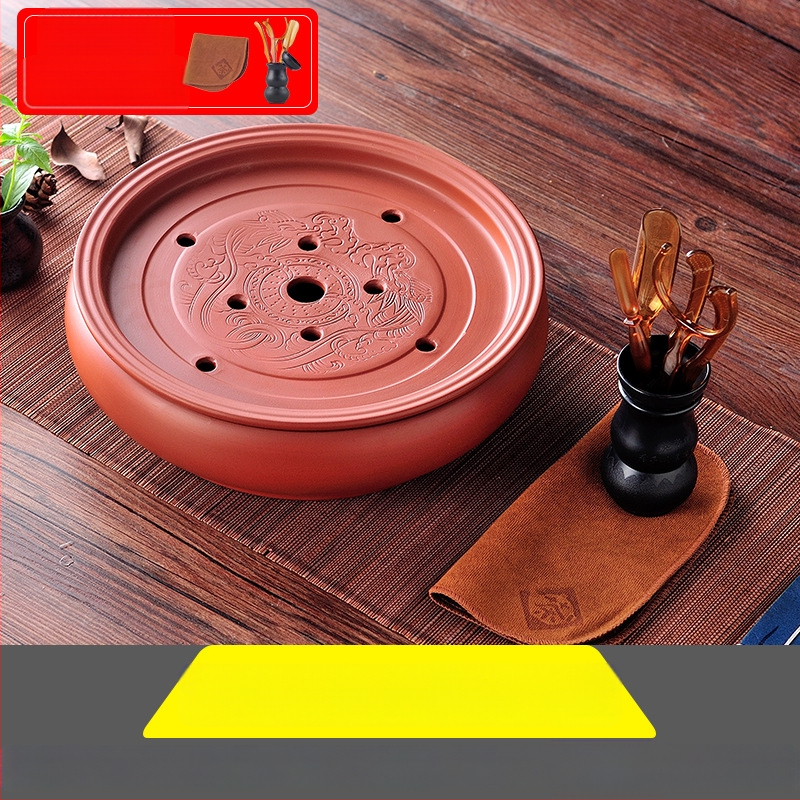 Δίσκος τσαγιού από κεραμικά, χειροποίητος, πρώτη κλάση ποιότητας, ρετρό στυλ, ελαφριά πολυτέλεια ρετρό