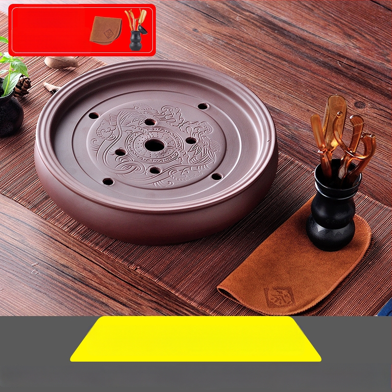 Δίσκος τσαγιού από κεραμικά, χειροποίητος, πρώτη κλάση ποιότητας, ρετρό στυλ, ελαφριά πολυτέλεια ρετρό