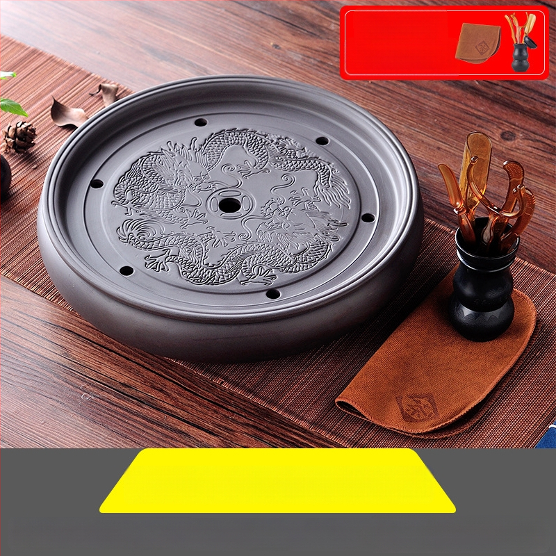 Δίσκος τσαγιού από κεραμικά, χειροποίητος, πρώτη κλάση ποιότητας, ρετρό στυλ, ελαφριά πολυτέλεια ρετρό